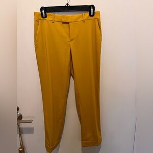 Club Monaco, cropped mustard, dress pants size 00